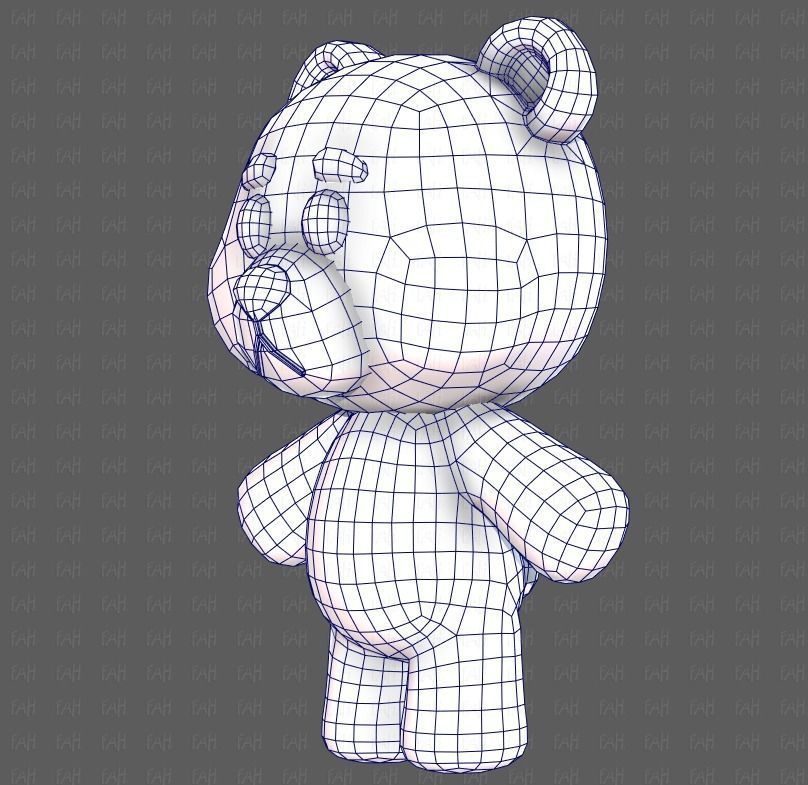 Doll V01 Low-poly 3D model_32