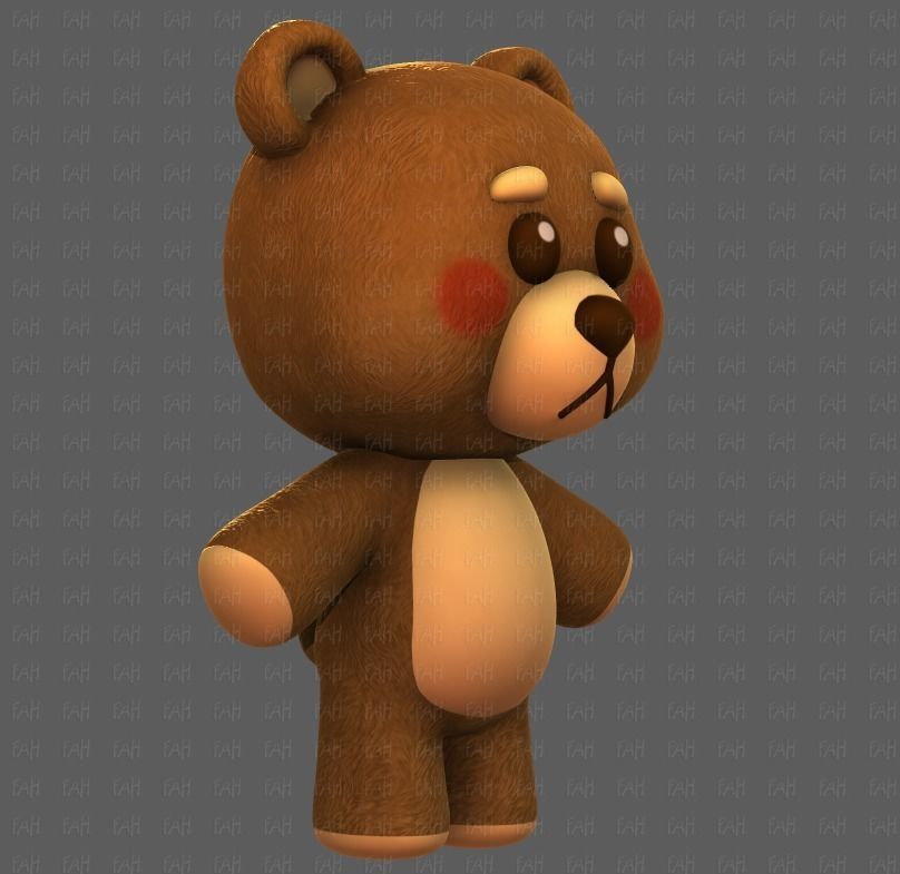 Doll V01 Low-poly 3D model_2