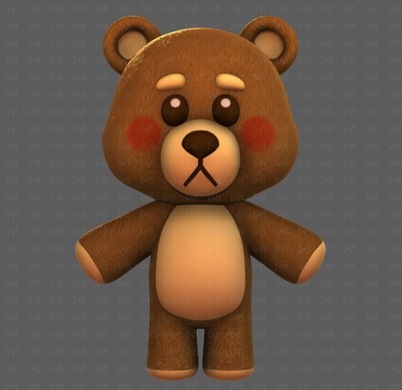 Doll V01 Low-poly 3D model_1