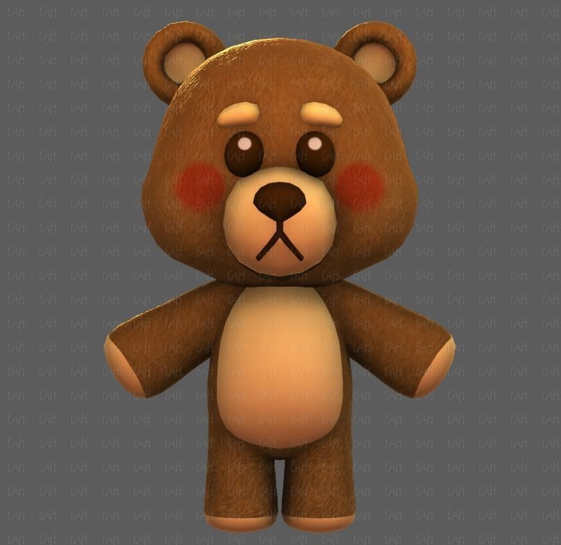 Doll V01 Low-poly 3D model_17