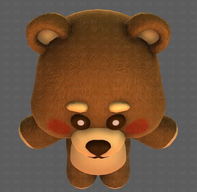 Doll V01 Low-poly 3D model_35