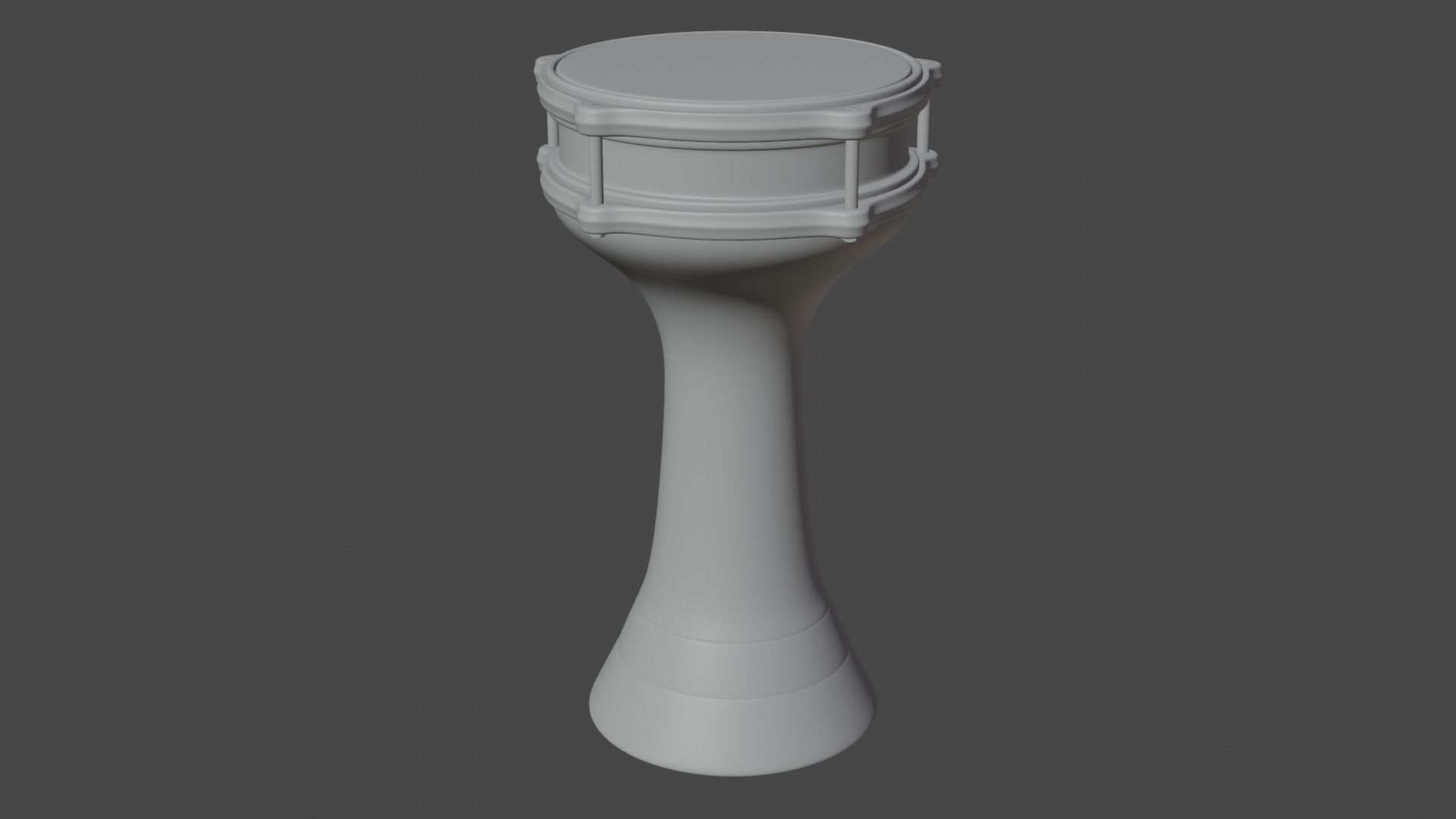 DOUMBEK DARBUKA LOW-POLY PBR 3D MODEL Low-poly 3D model_12
