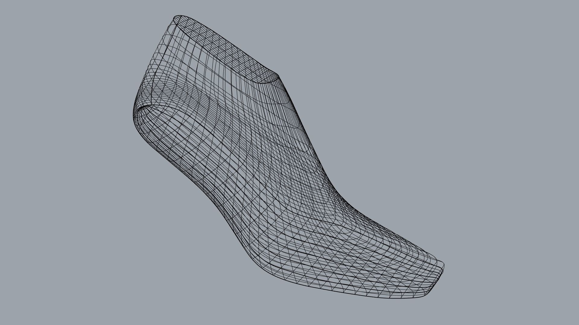 Female Shoe Last 3D print model_10