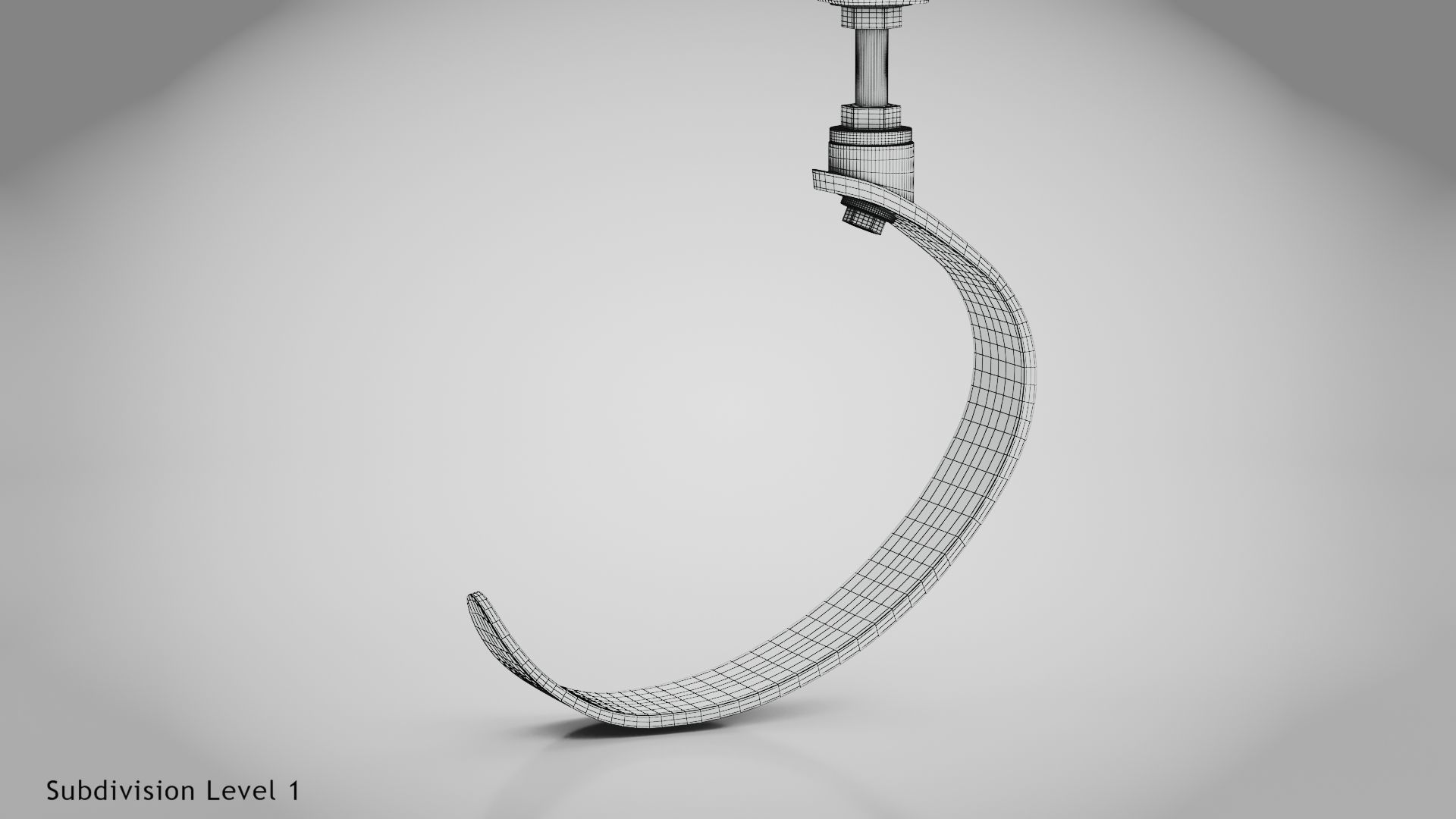 Below knee prosthetics 3 Low-poly 3D model_25