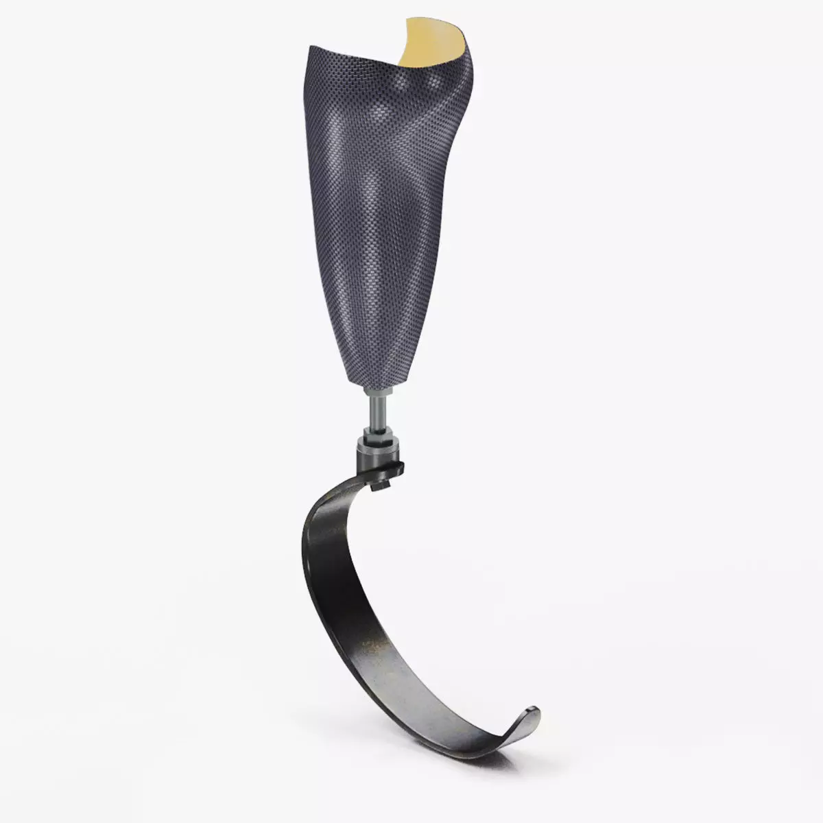 Below knee prosthetics 3 Low-poly 3D model_0