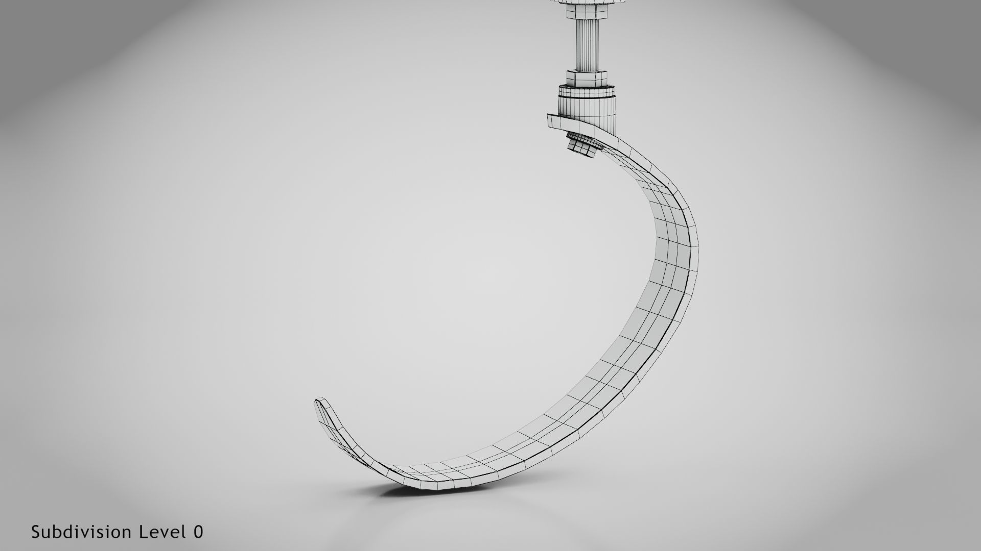 Below knee prosthetics 3 Low-poly 3D model_24