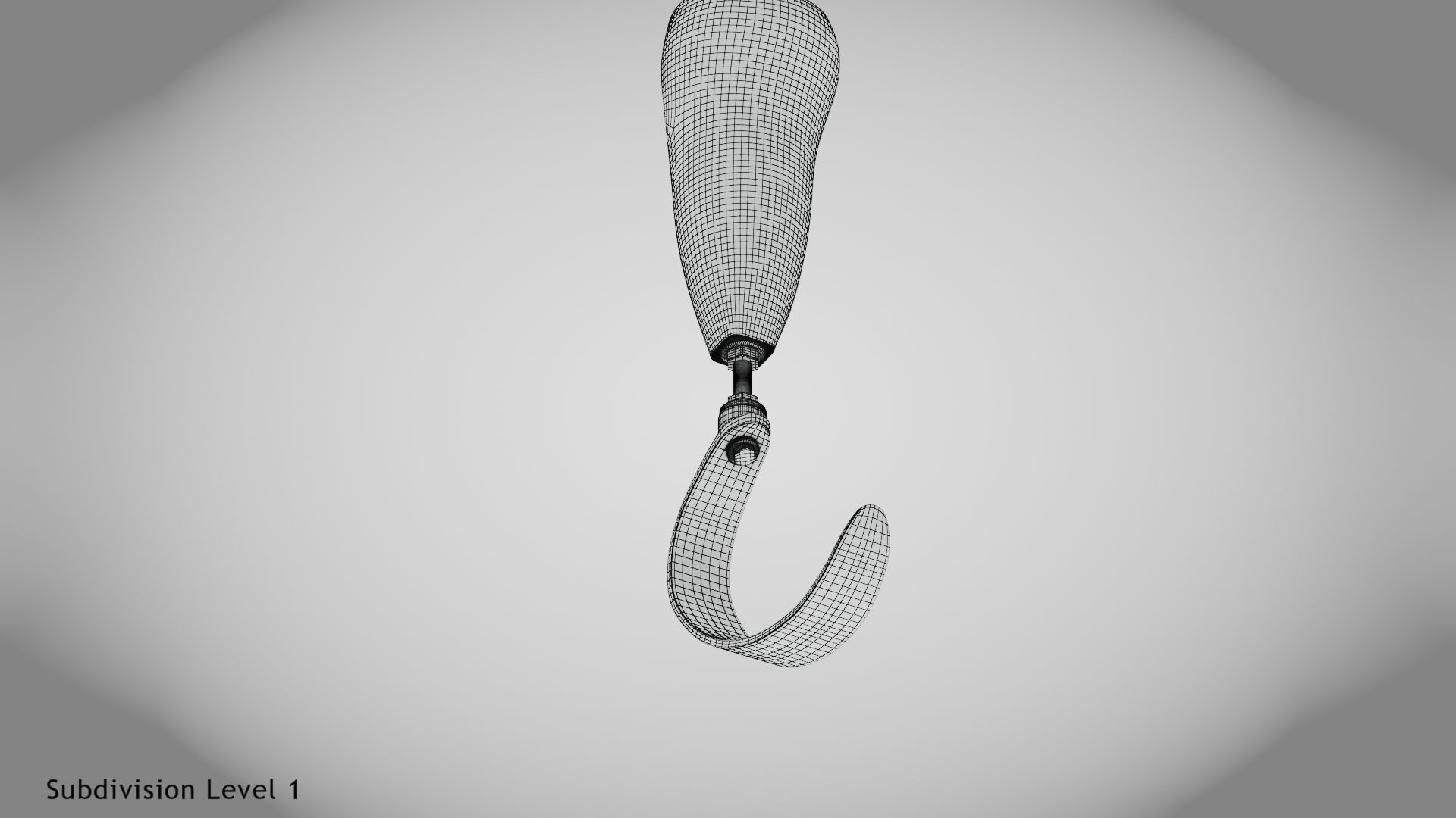 Below knee prosthetics 3 Low-poly 3D model_19