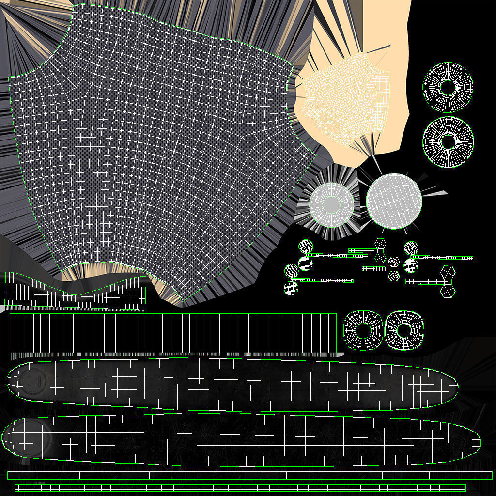 Below knee prosthetics 3 Low-poly 3D model_9
