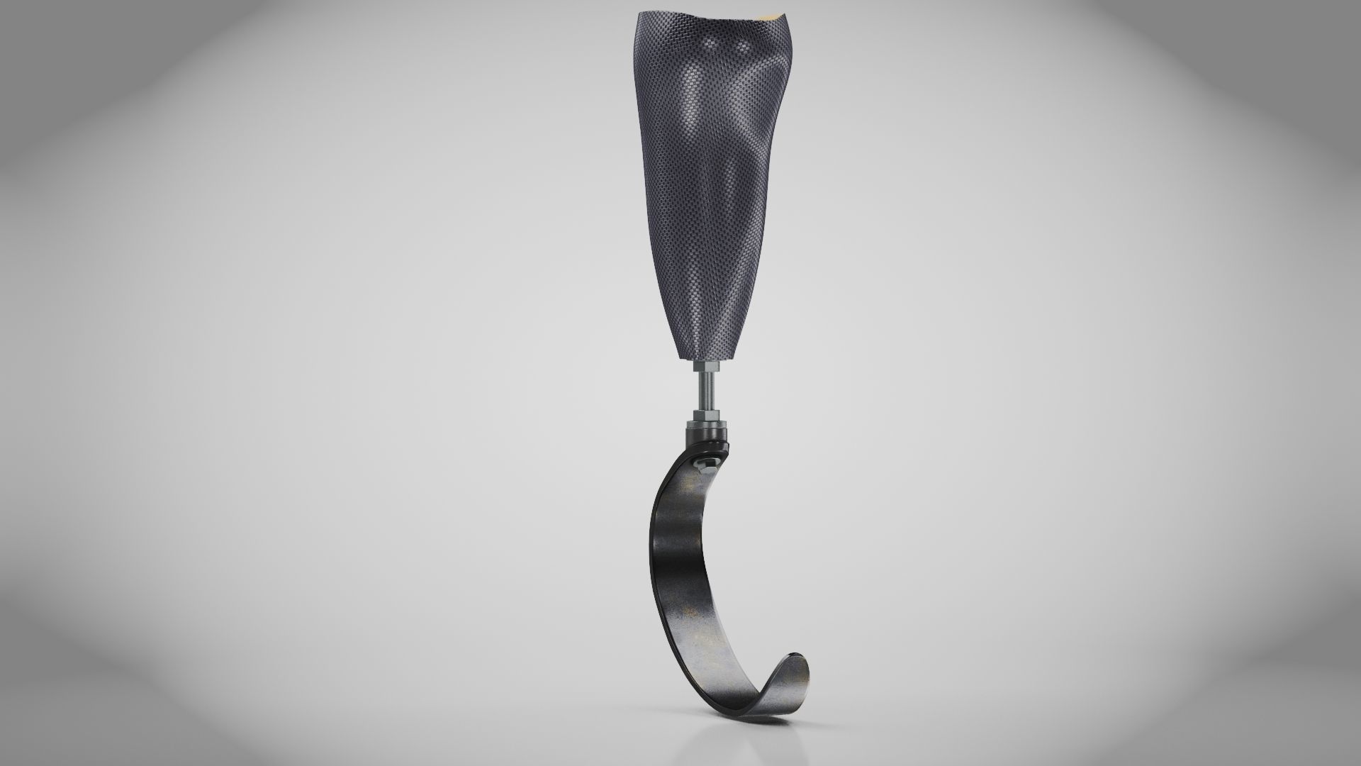 Below knee prosthetics 3 Low-poly 3D model_2