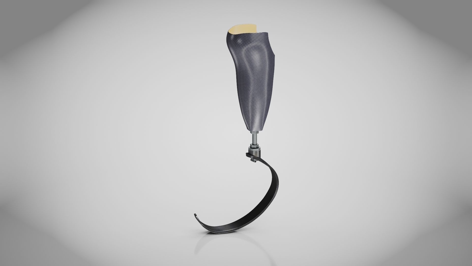 Below knee prosthetics 3 Low-poly 3D model_5