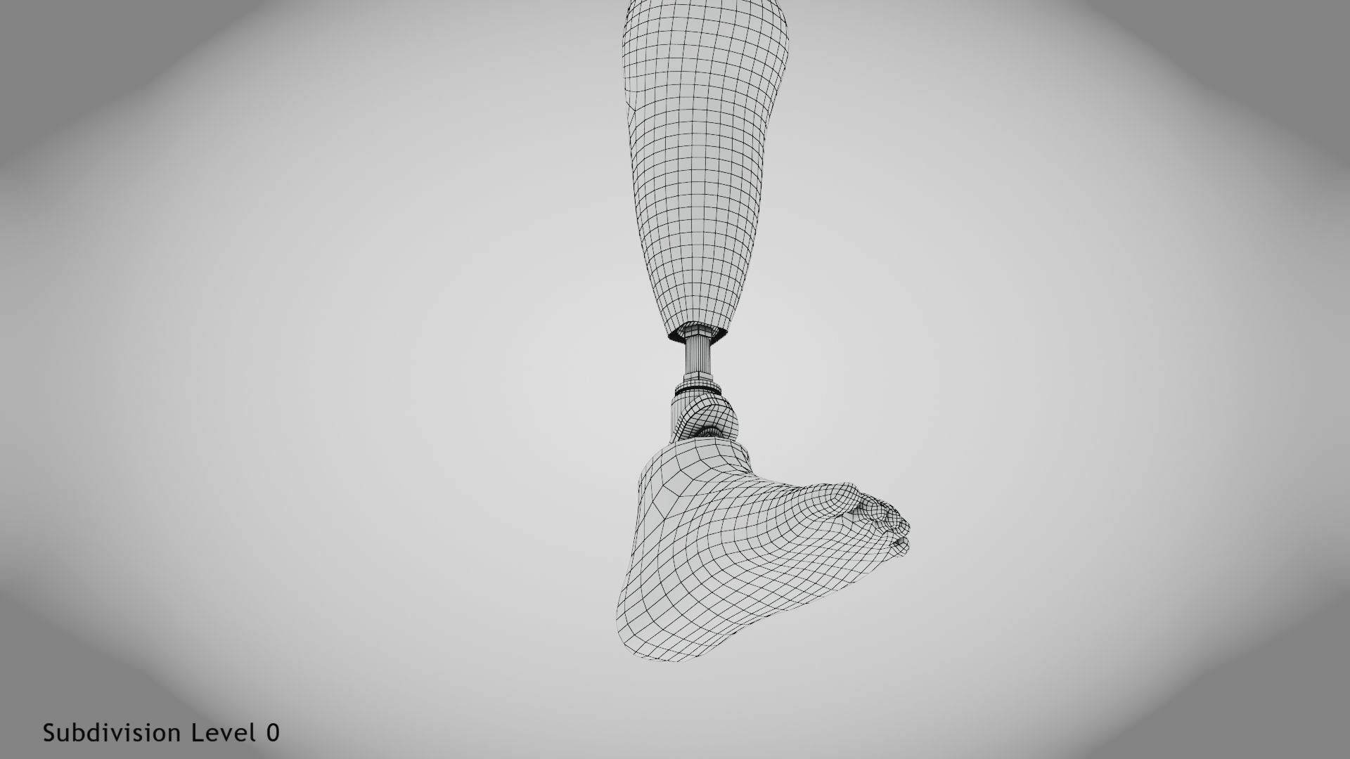 Below knee prosthetics 2 Low-poly 3D model_18