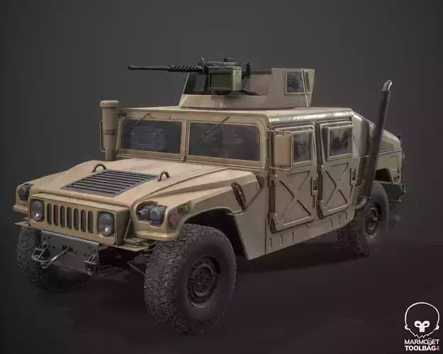 HMMWV Low-poly 3D model