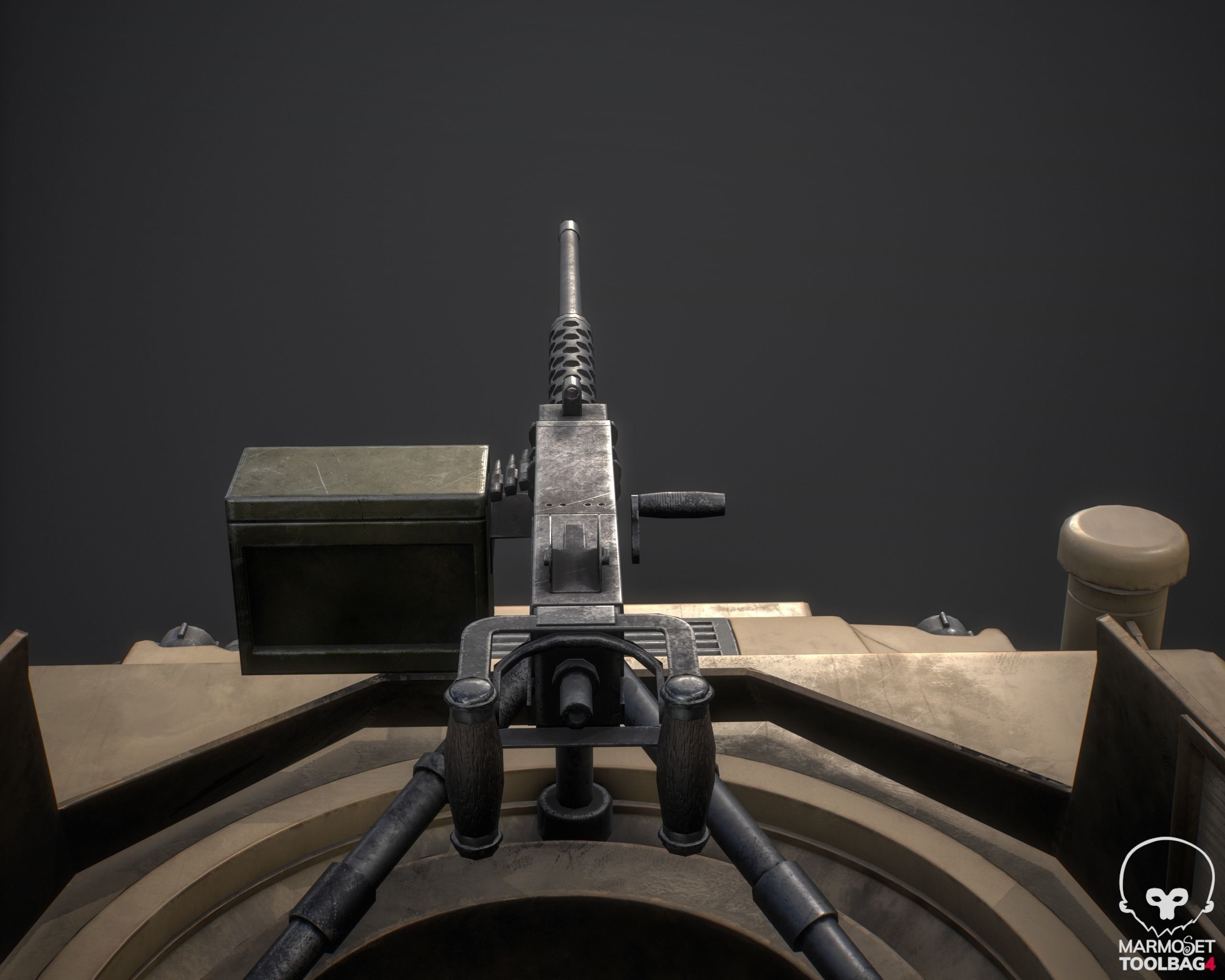 HMMWV Low-poly 3D model_6