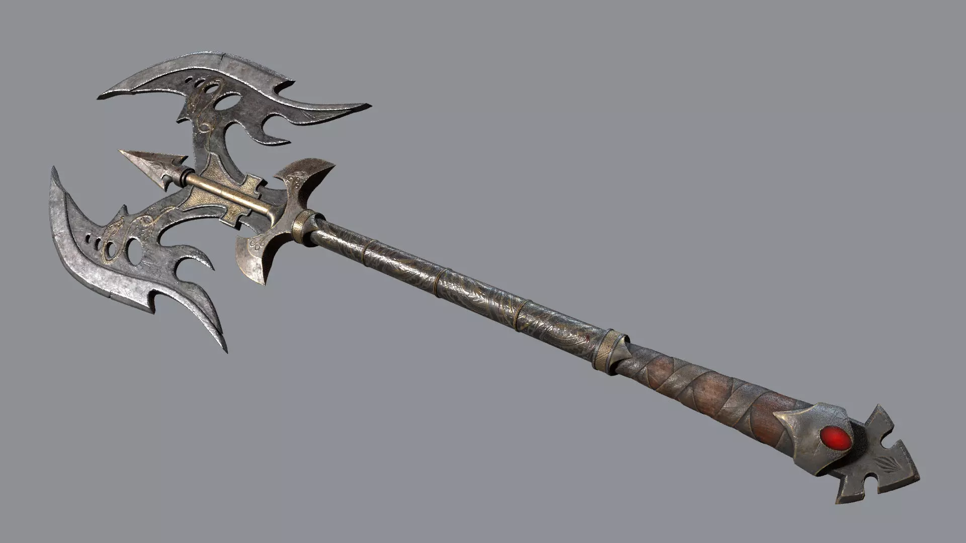 Weapon AXE Low-poly 3D model