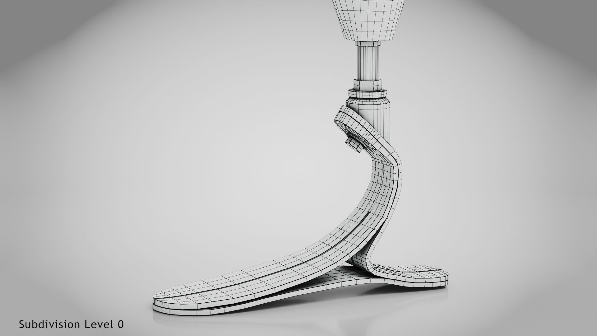 Below knee prosthetics 1 Low-poly 3D model_24