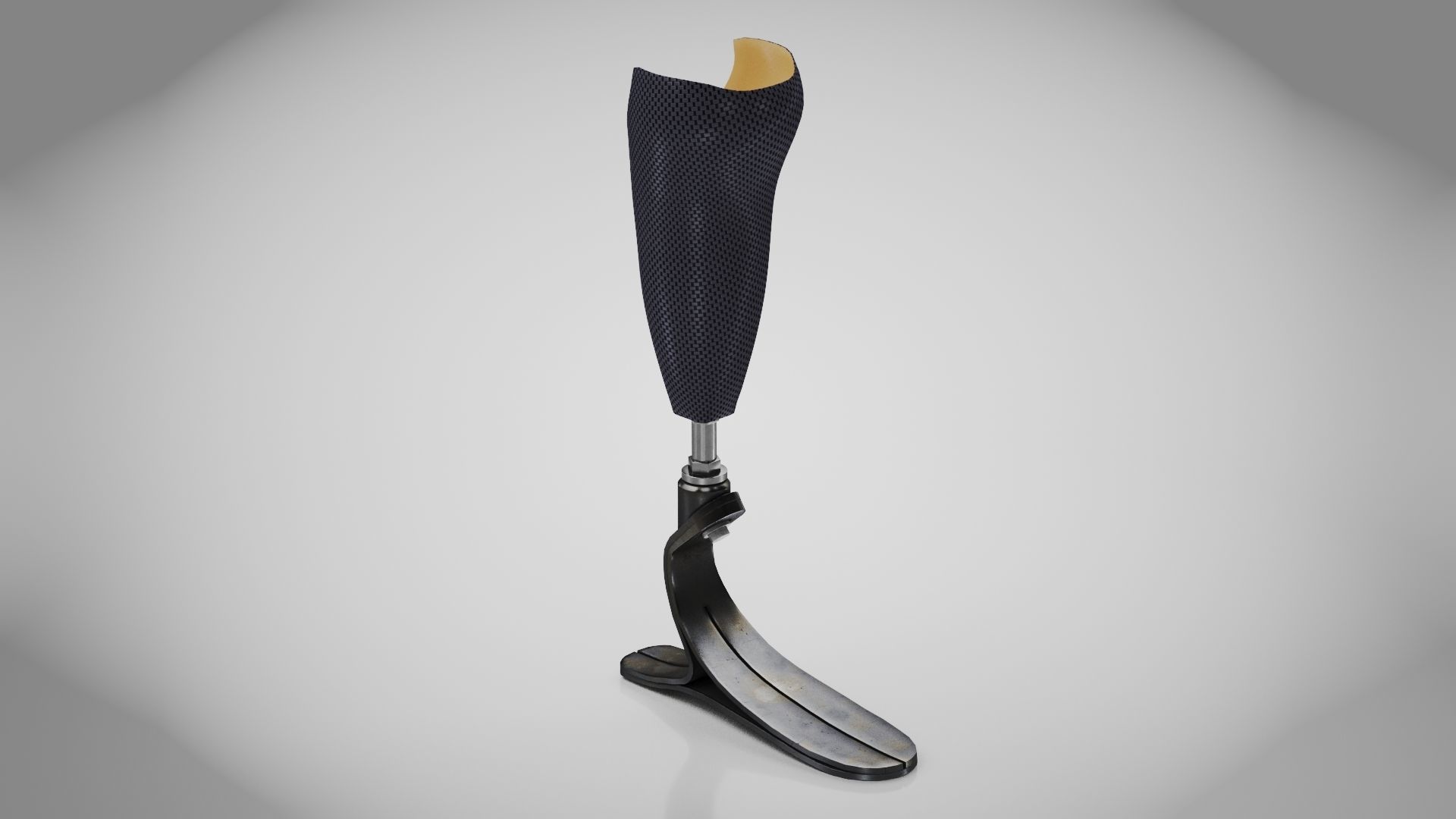Below knee prosthetics 1 Low-poly 3D model_2