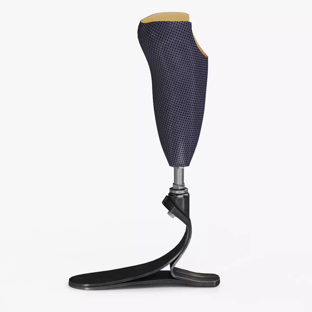 Below knee prosthetics 1 Low-poly 3D model_0