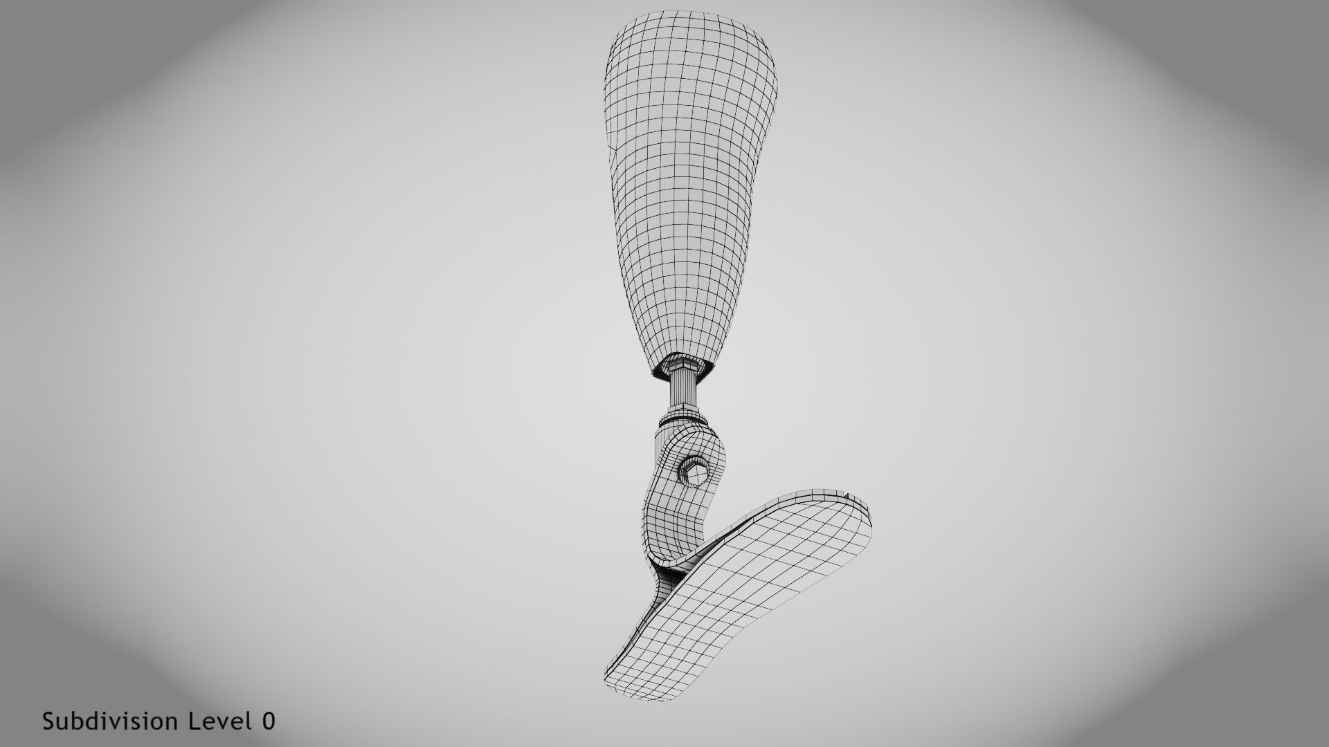 Below knee prosthetics 1 Low-poly 3D model_19