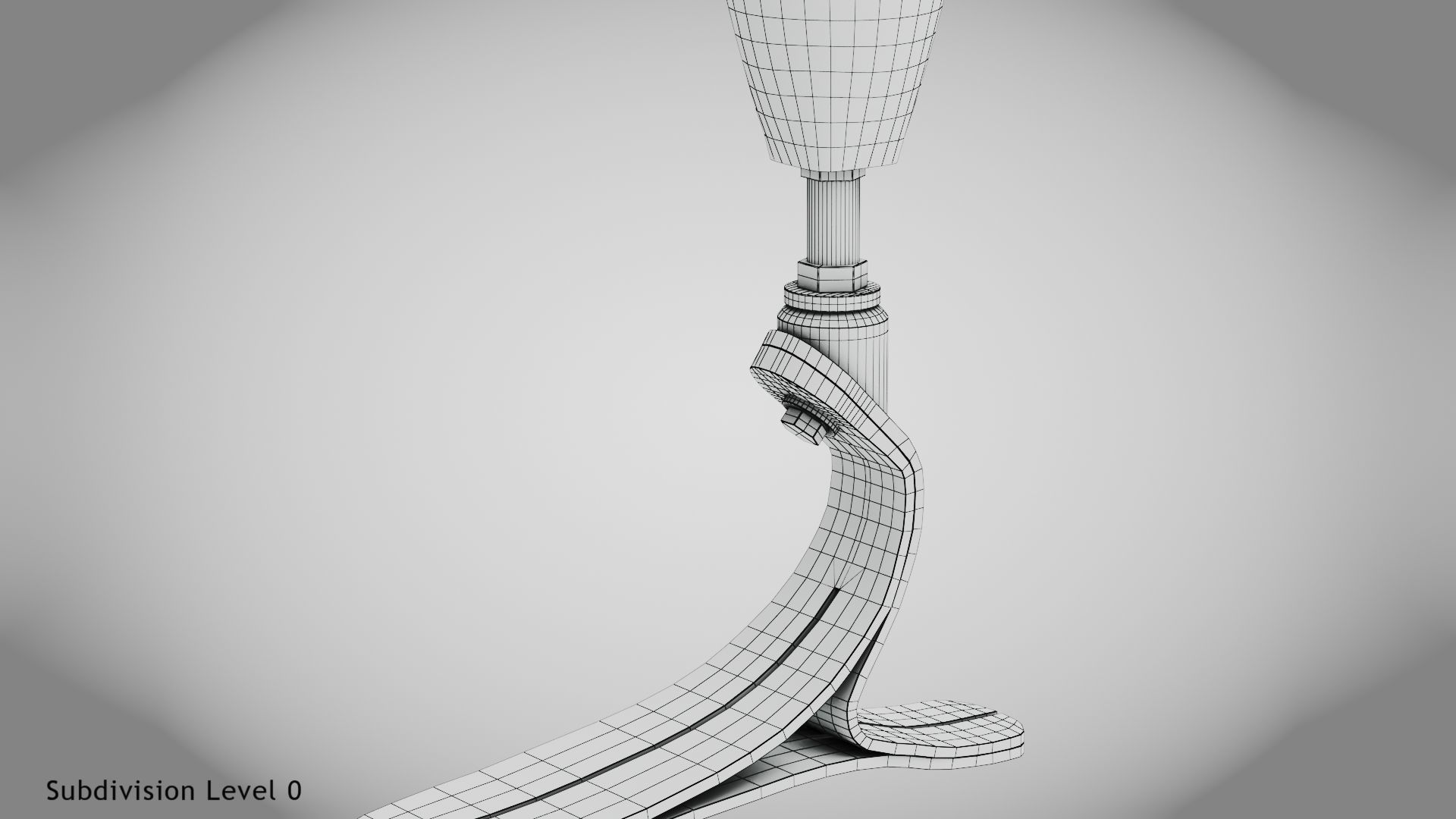 Below knee prosthetics 1 Low-poly 3D model_26