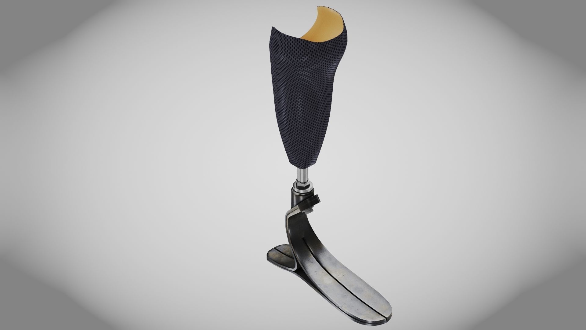Below knee prosthetics 1 Low-poly 3D model_7