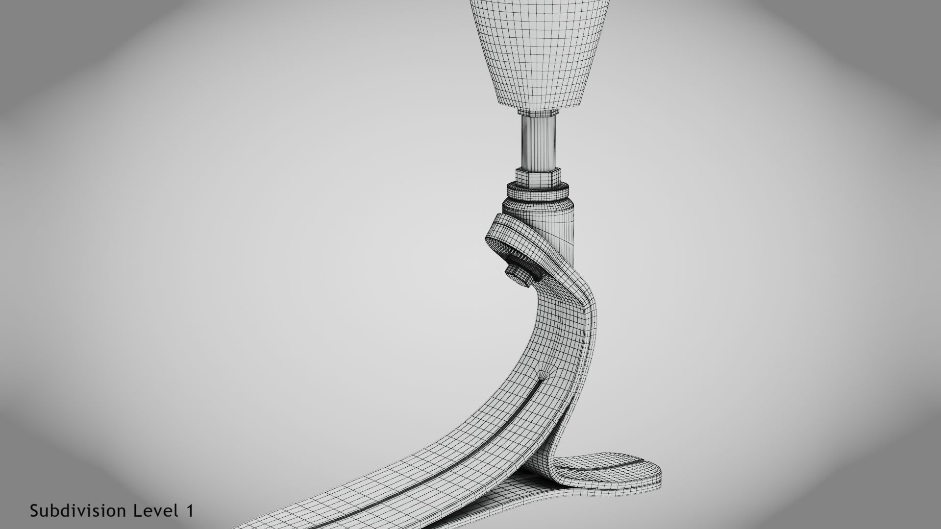 Below knee prosthetics 1 Low-poly 3D model_27