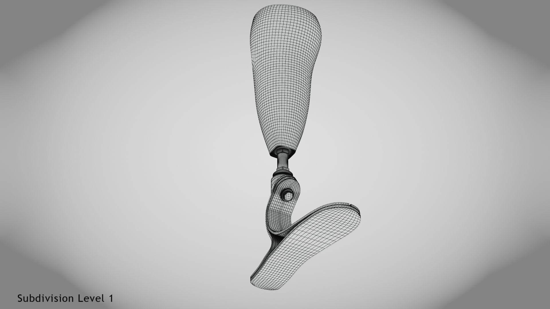 Below knee prosthetics 1 Low-poly 3D model_18