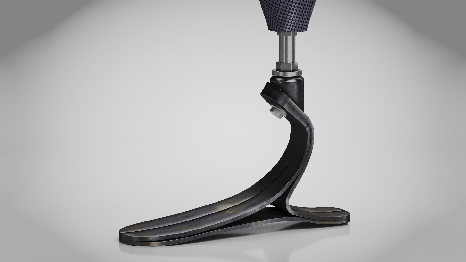 Below knee prosthetics 1 Low-poly 3D model_5