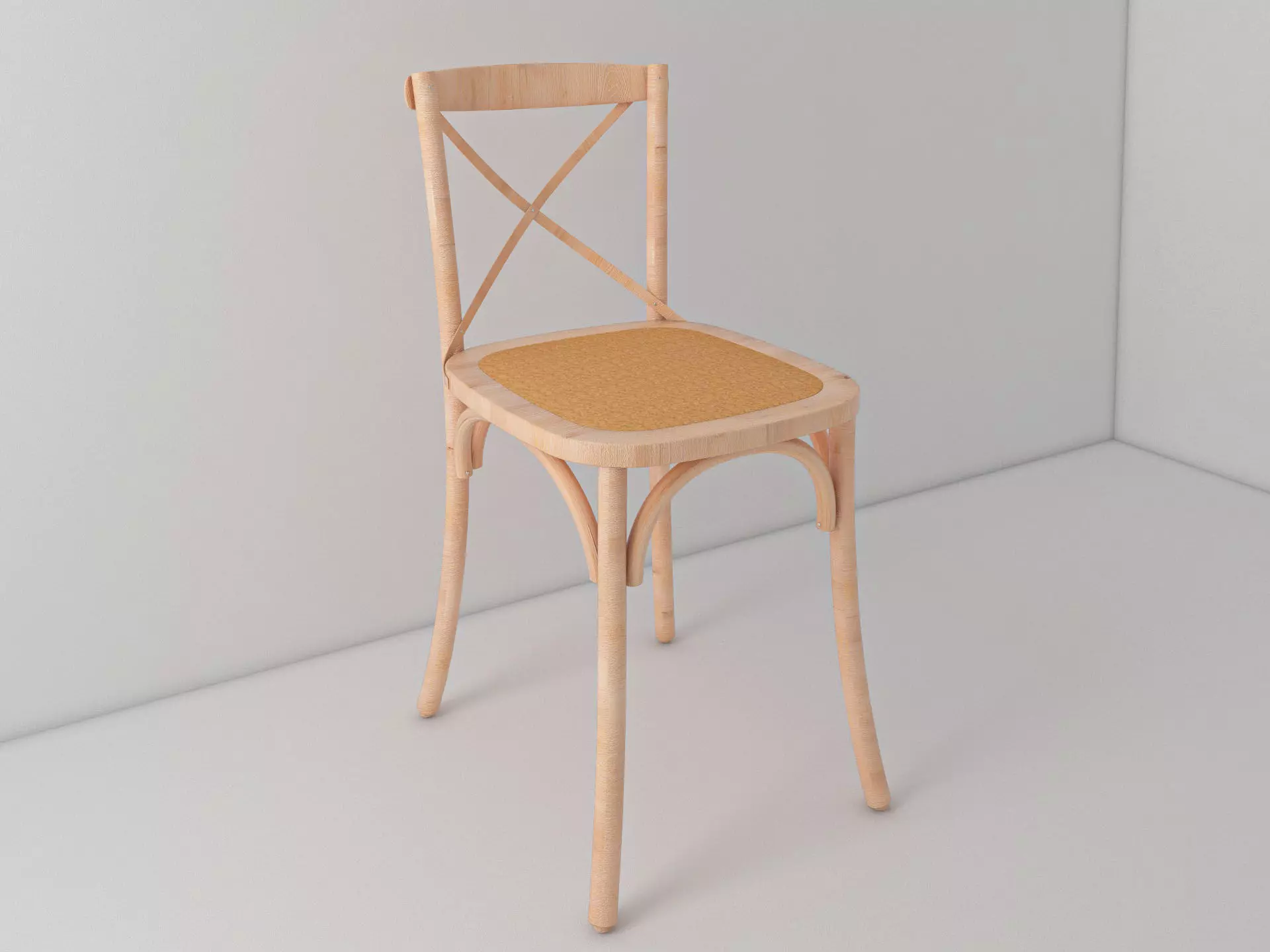 Chair Wood 3 Free 3D model
