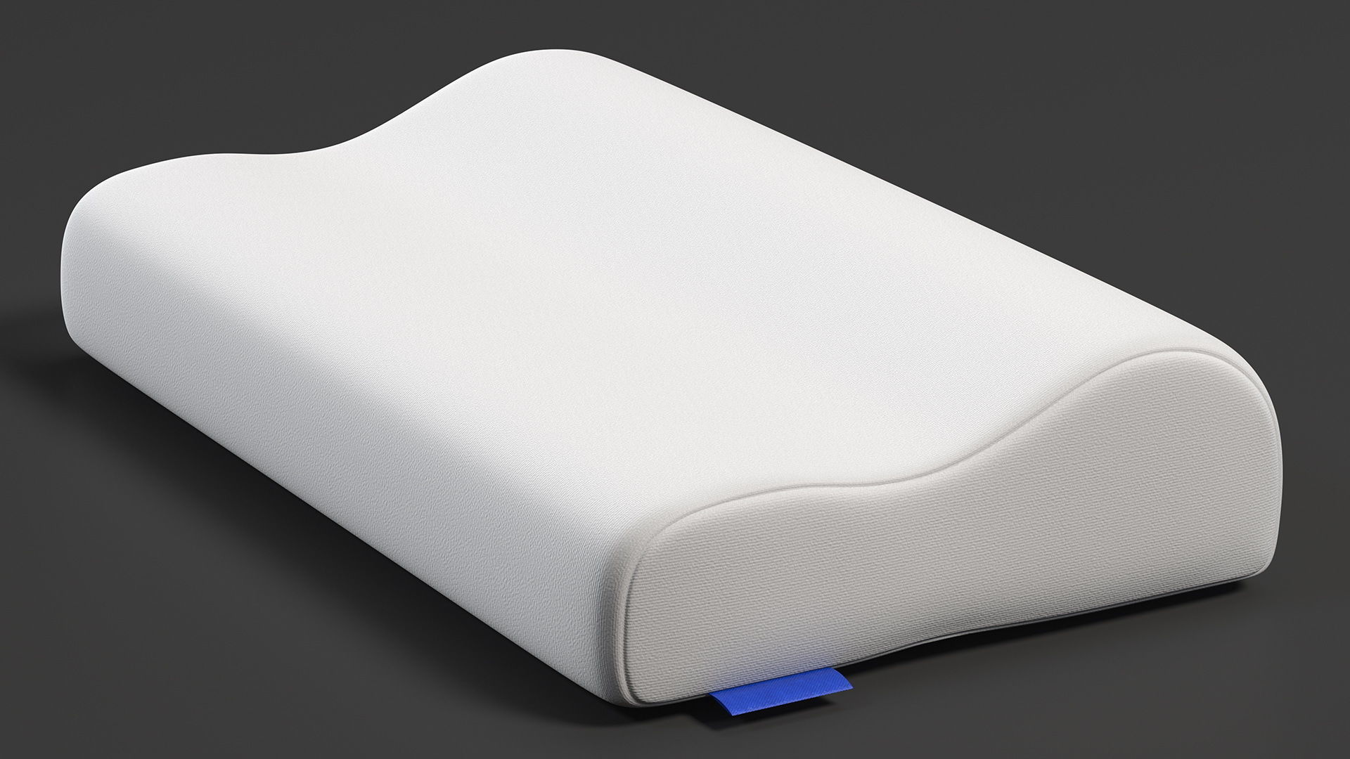 Contour Cervical Memory Pillow 3D model_8