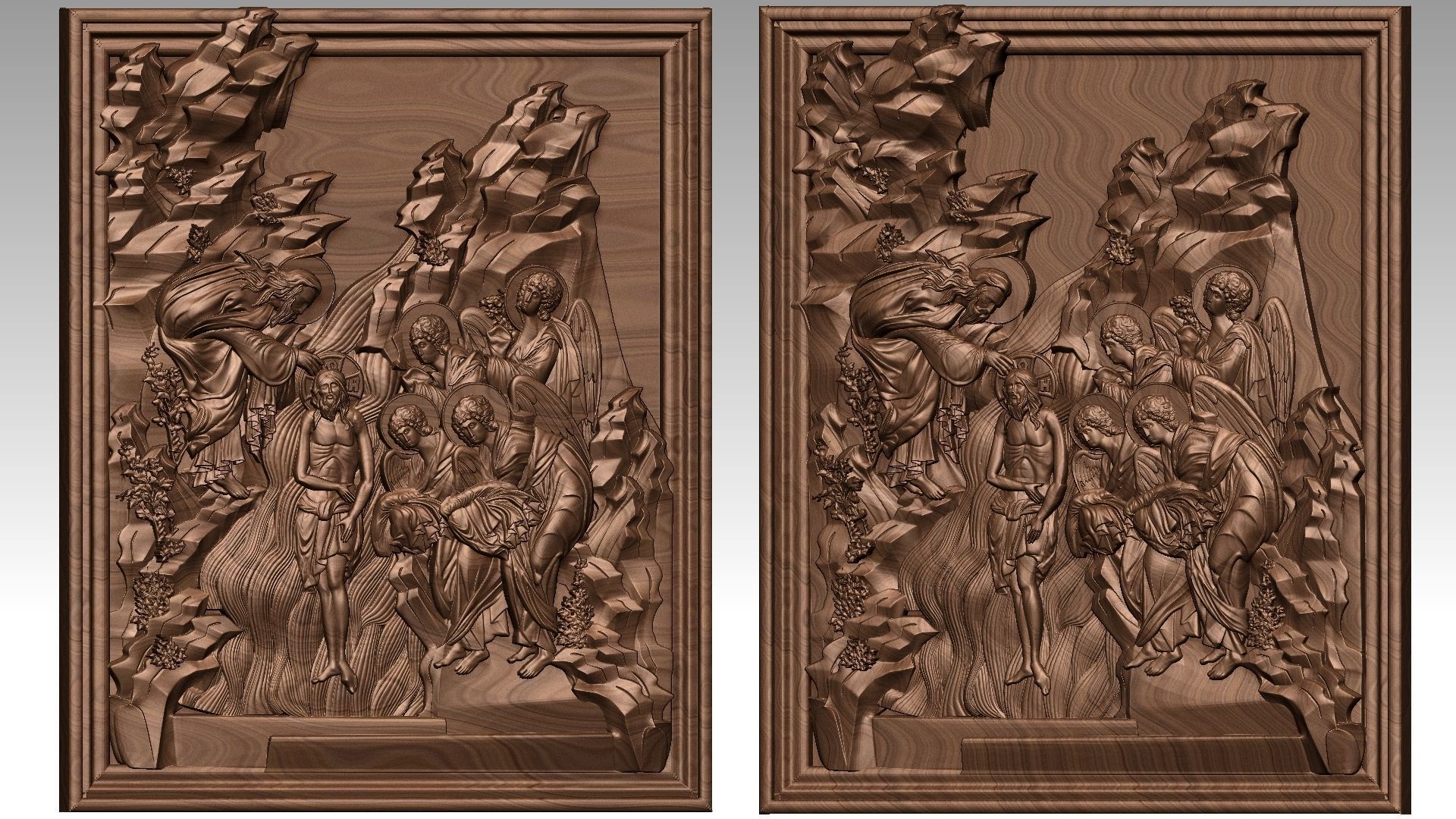 God Is Love Relief 3D print model_5