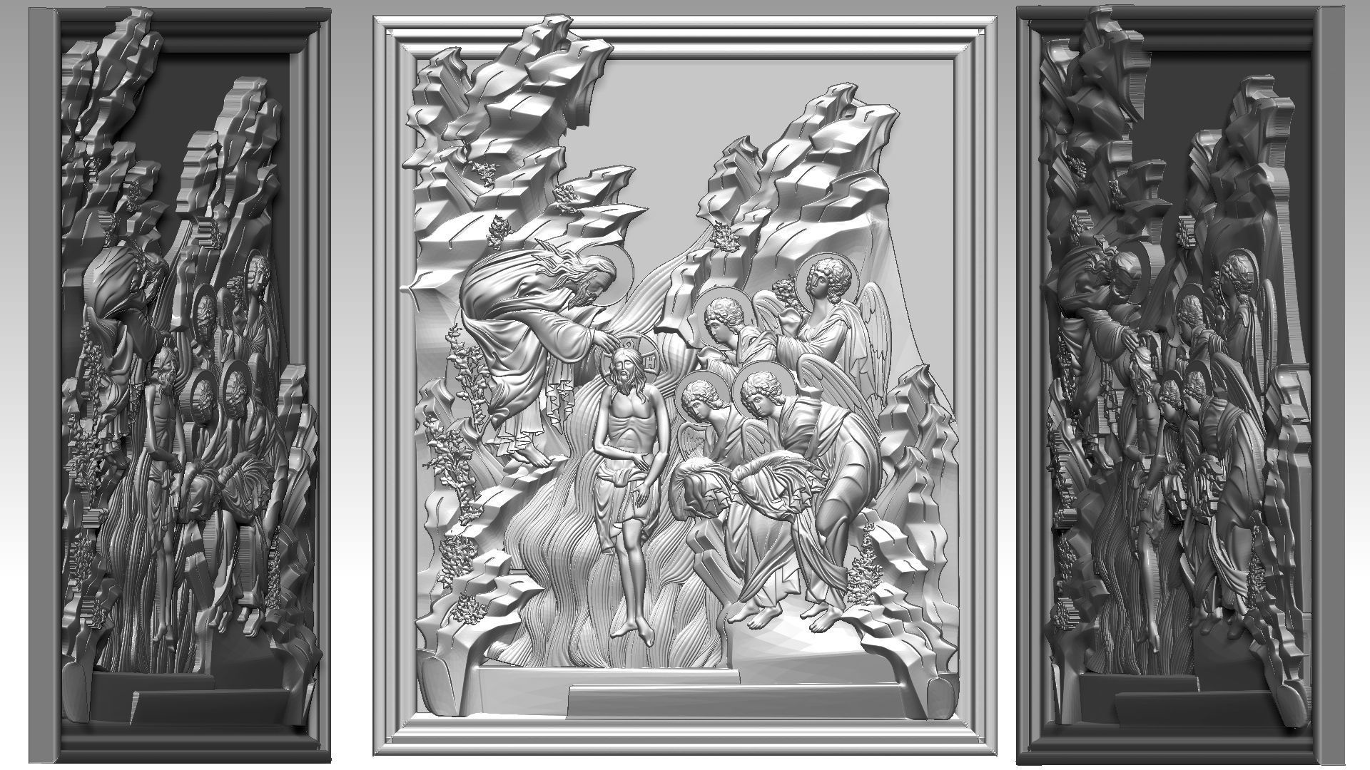 God Is Love Relief 3D print model_19