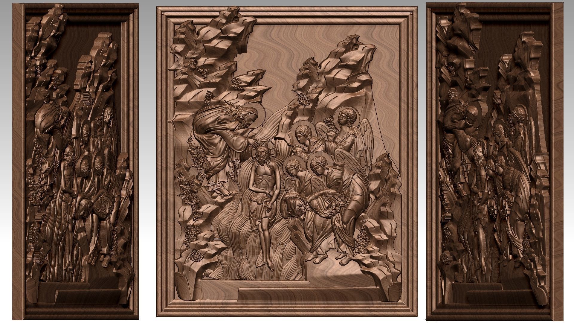 God Is Love Relief 3D print model_14