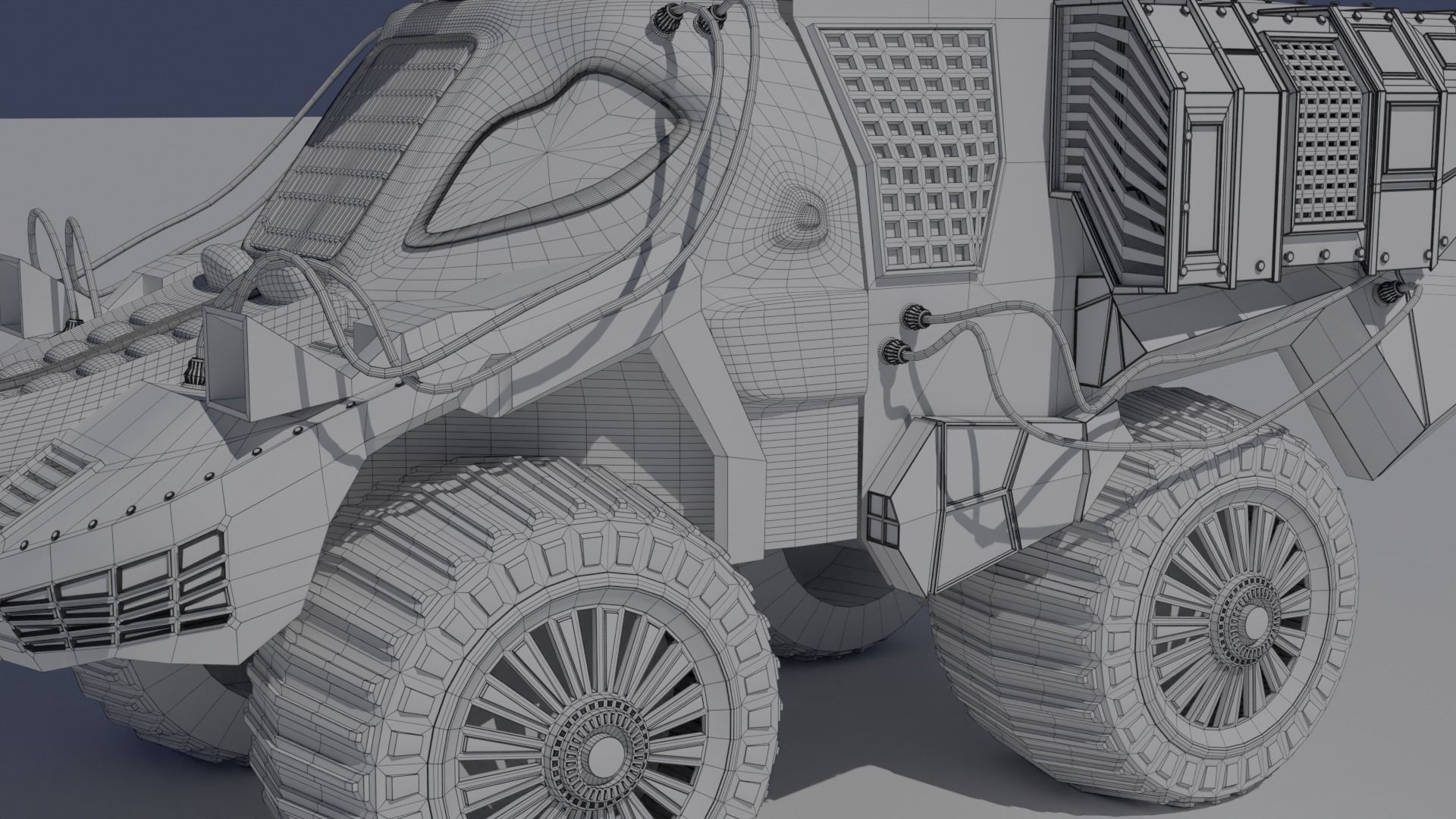 LOWPOLY CROCODILE CAR  Low-poly 3D model_28