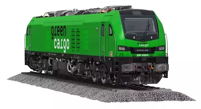 Stadler Euro Dual Green Cargo 3D model