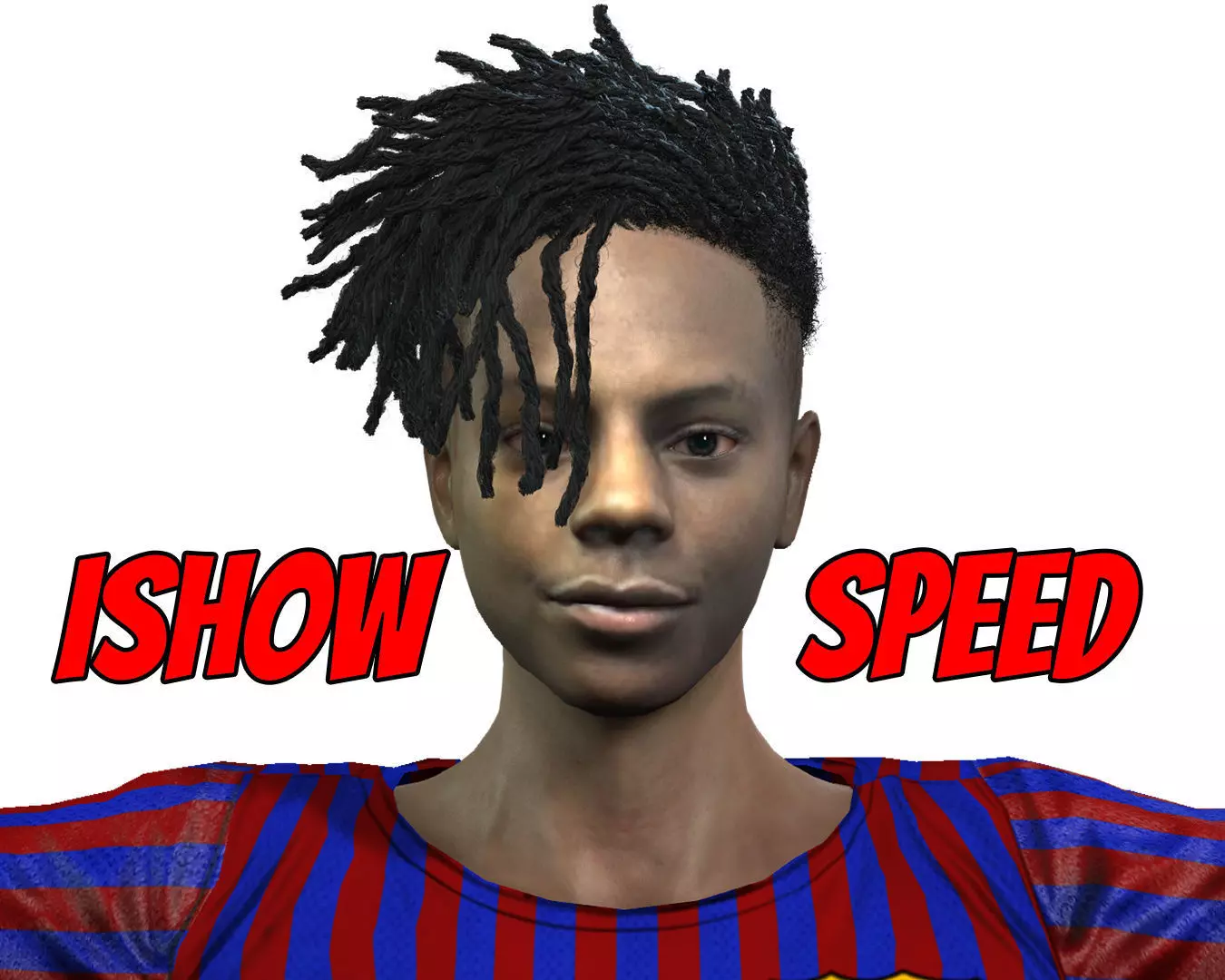 IshowSpeed Full Rigged with Face rig and 100 Face Morph Included 3D model_0