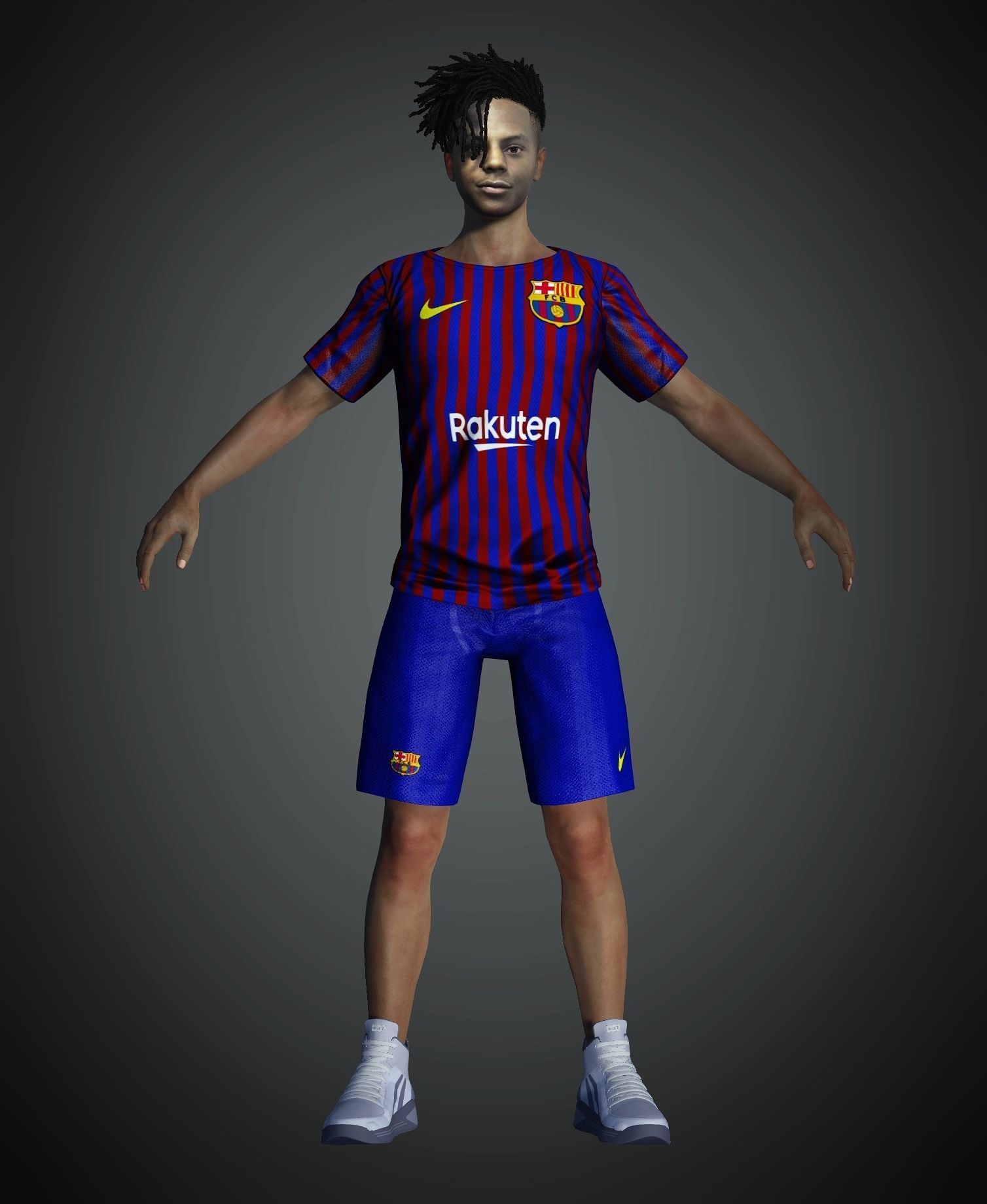 IshowSpeed Full Rigged with Face rig and 100 Face Morph Included 3D model_2