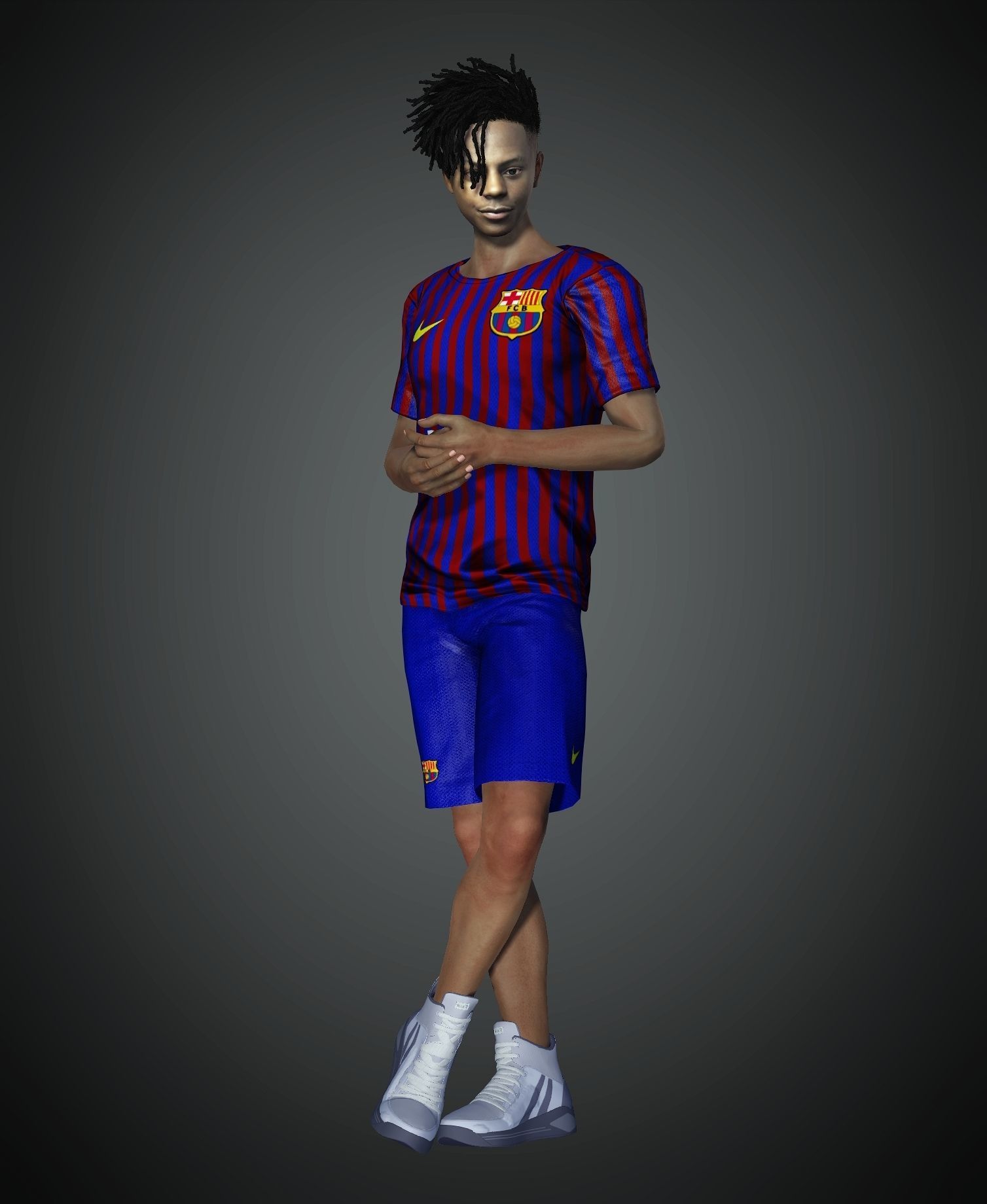 IshowSpeed Full Rigged with Face rig and 100 Face Morph Included 3D model_4