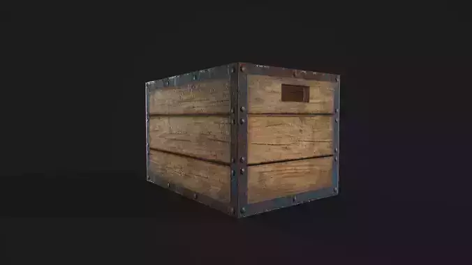 Wooden Crate Old Wooden box