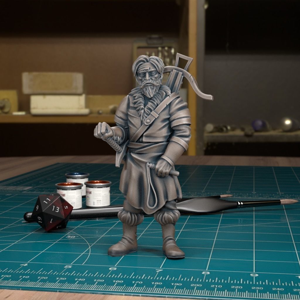 Curse of Strahd - Yevgeni - Pre-Supported 3D print model_1