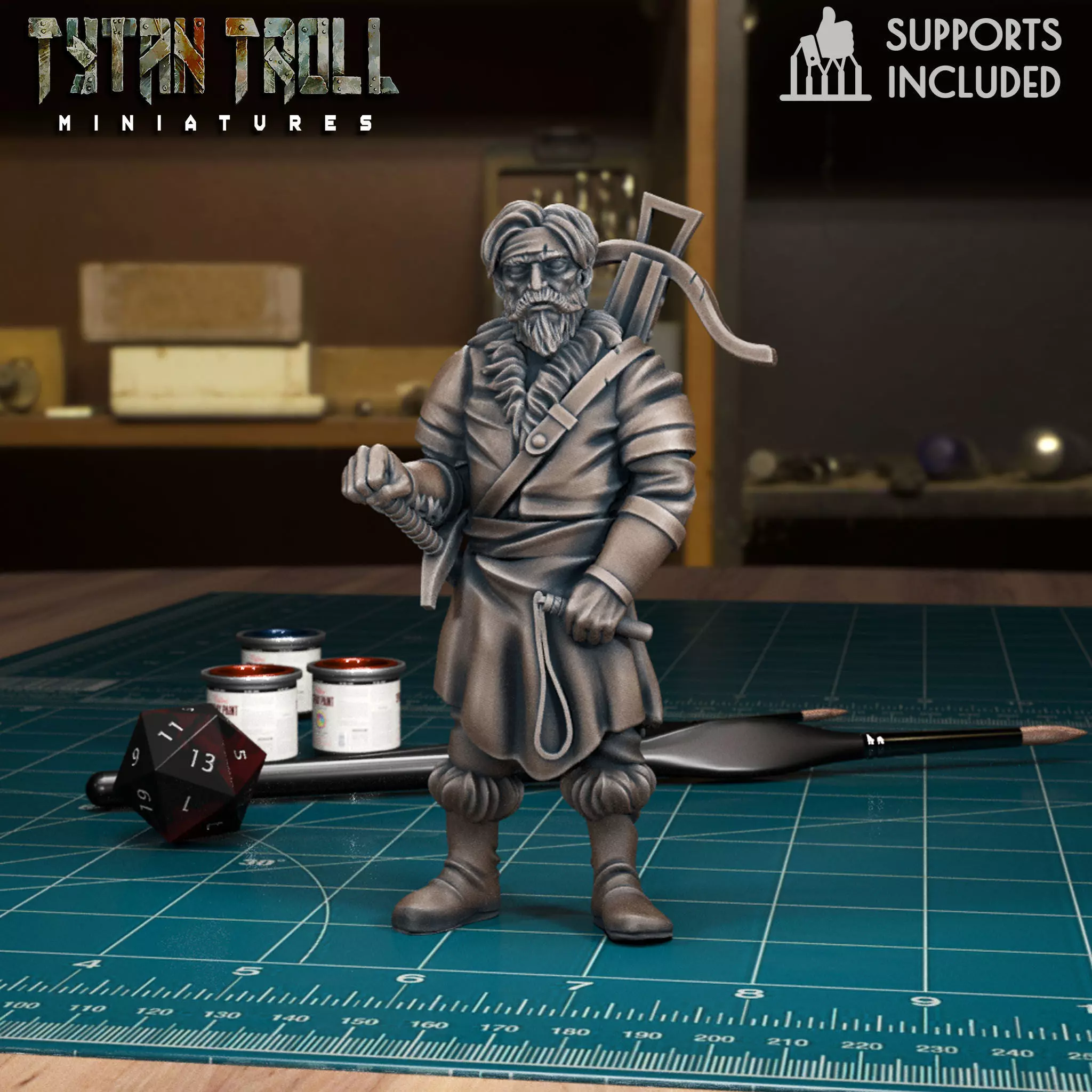 Curse of Strahd - Yevgeni - Pre-Supported 3D print model_0
