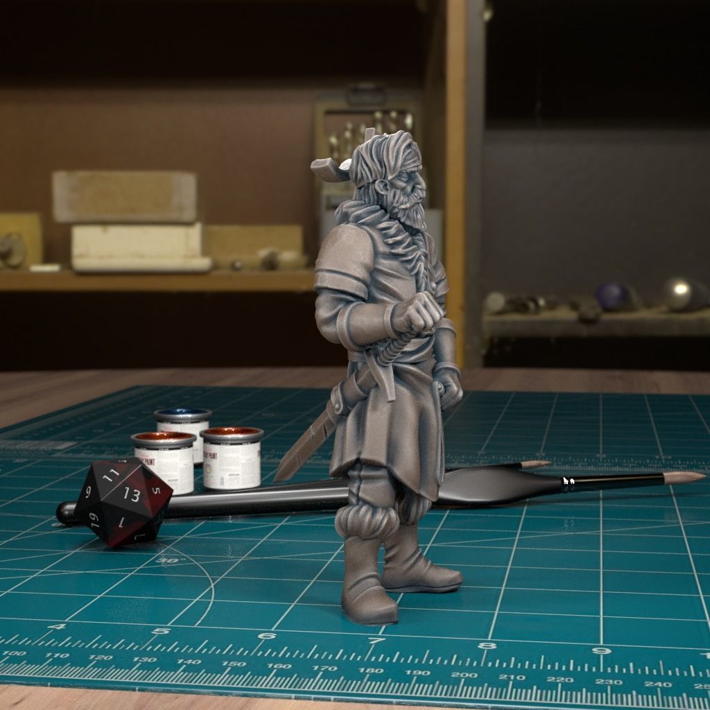 Curse of Strahd - Yevgeni - Pre-Supported 3D print model_4