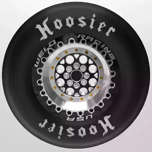 MAGNUM IMPORT WELD WHEELS AND HOOSIERS FOR SCALE AUTOS 3D print model