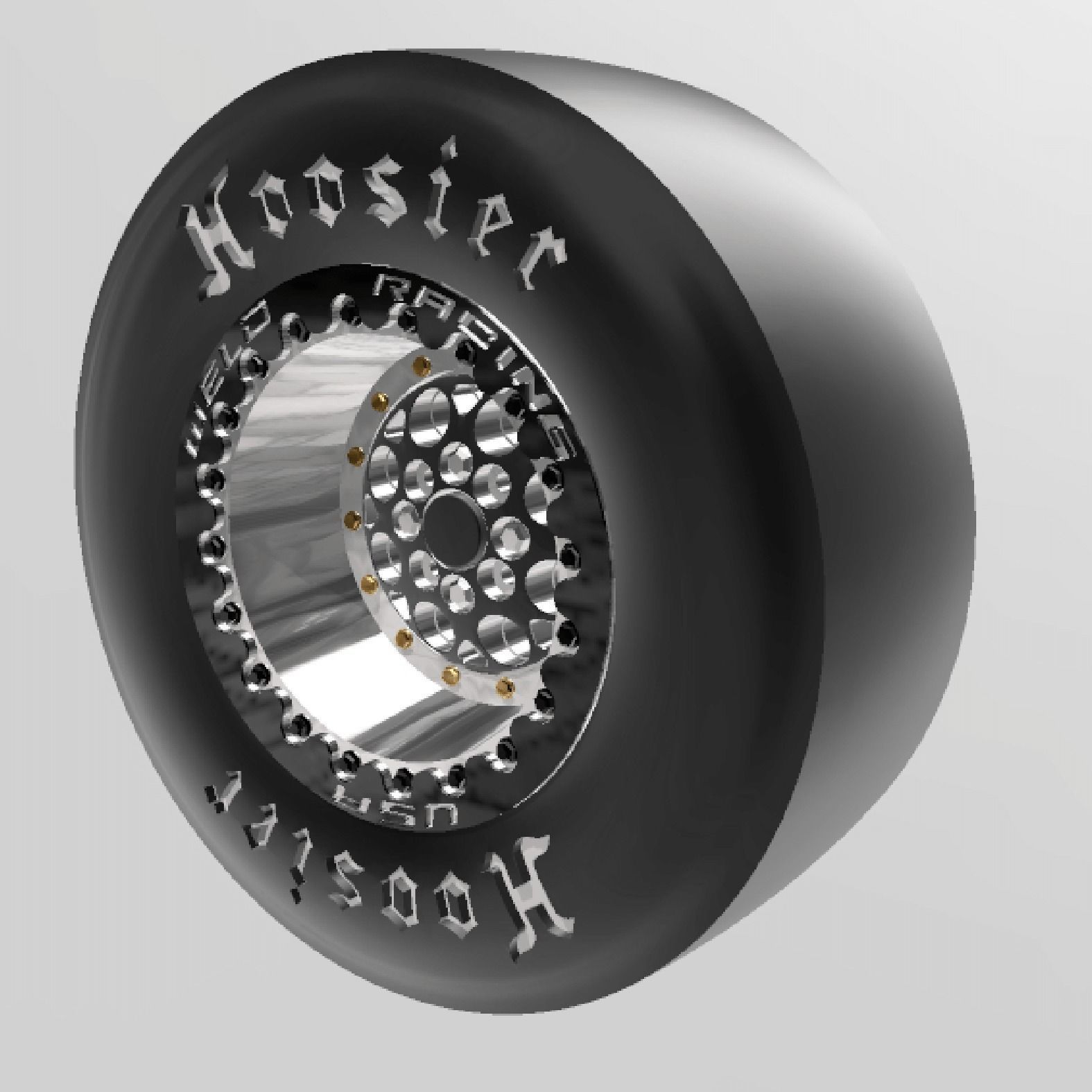 MAGNUM IMPORT WELD WHEELS AND HOOSIERS FOR SCALE AUTOS 3D print model_1