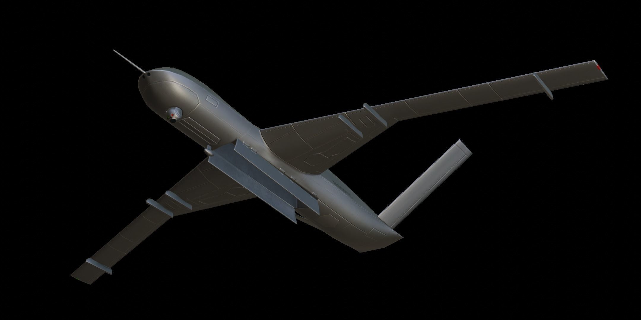 General Atomics MQ-20 Avenger Low-poly 3D model_6