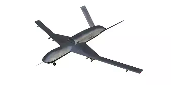General Atomics MQ-20 Avenger Low-poly 3D model