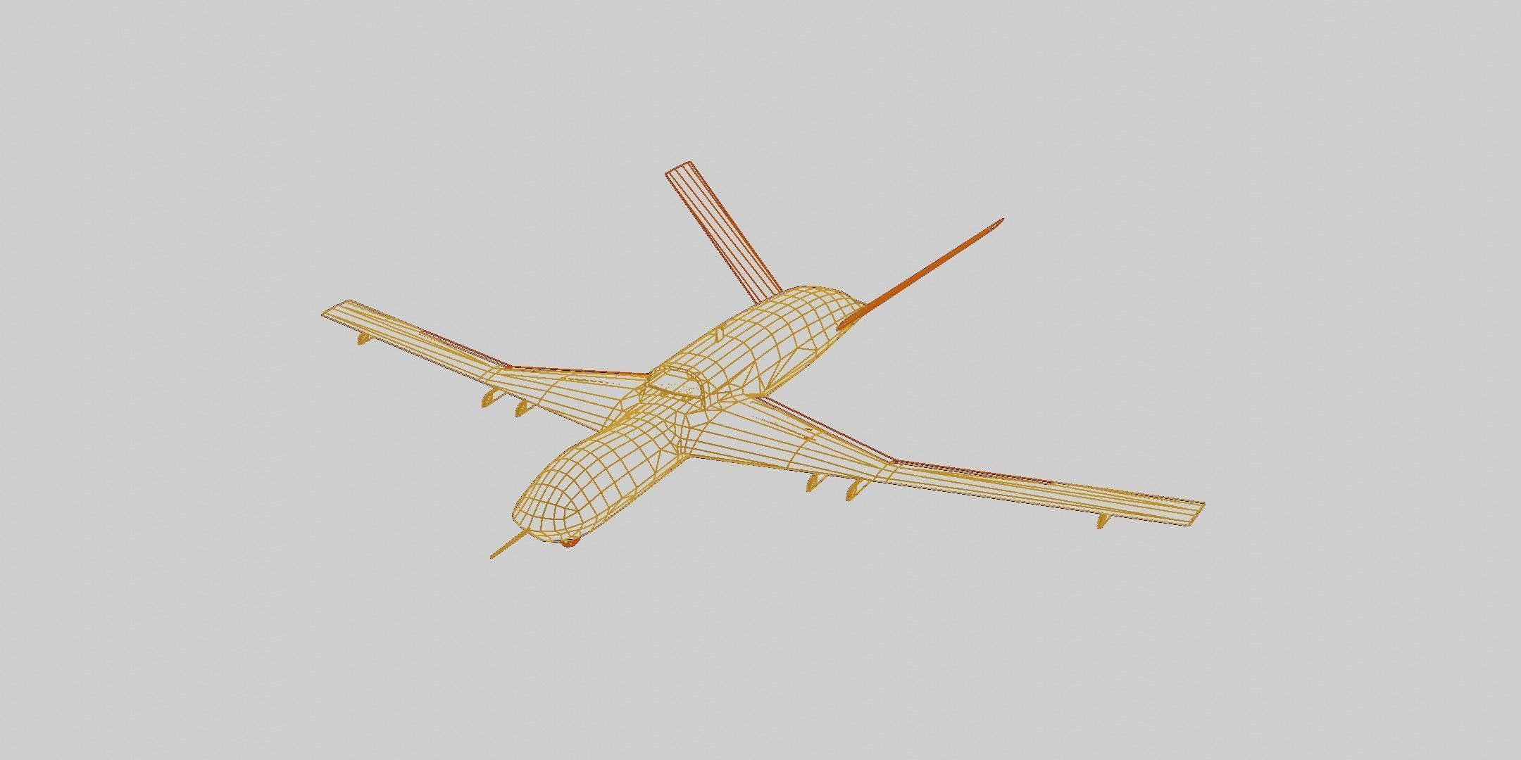 General Atomics MQ-20 Avenger Low-poly 3D model_10