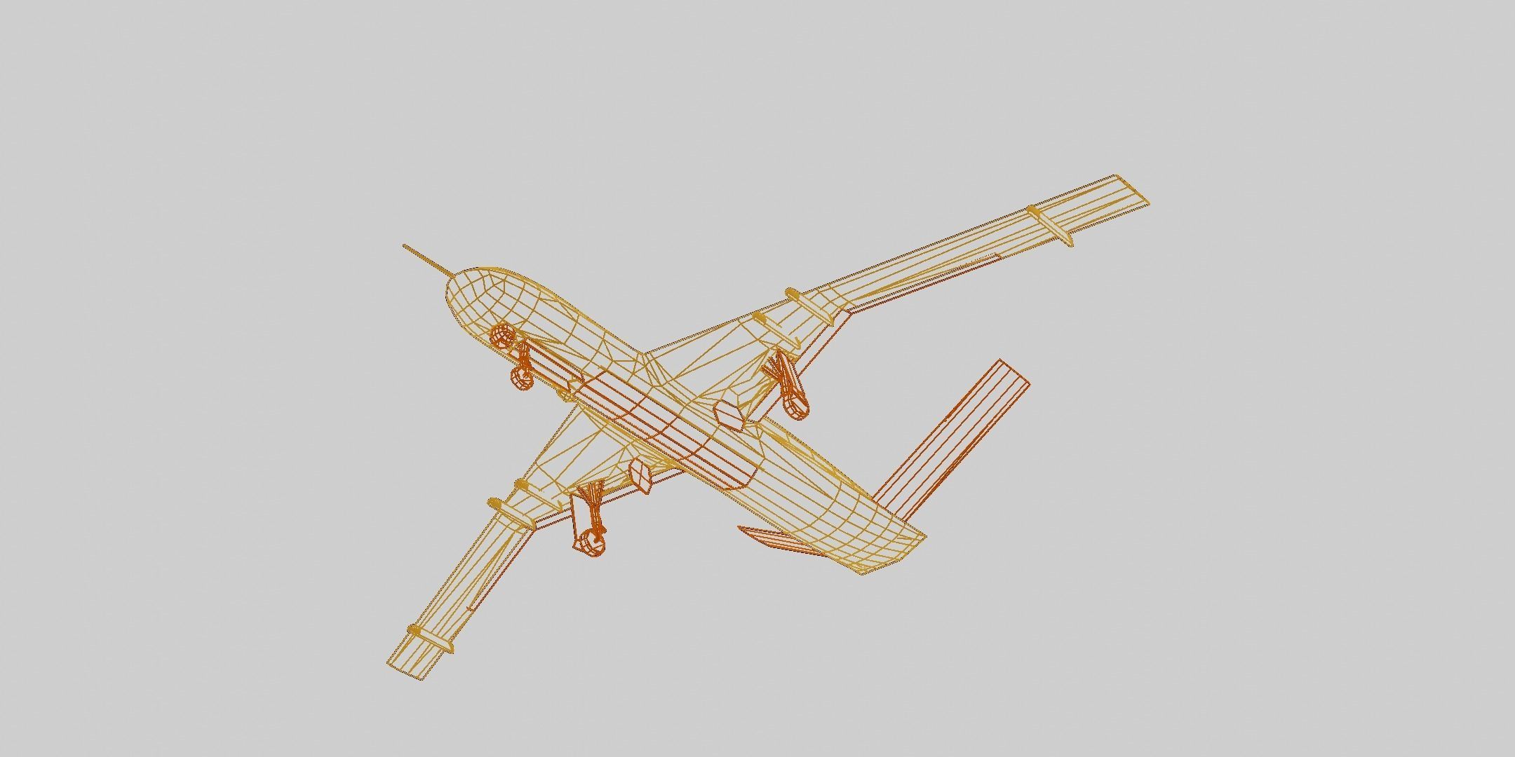 General Atomics MQ-20 Avenger Low-poly 3D model_11