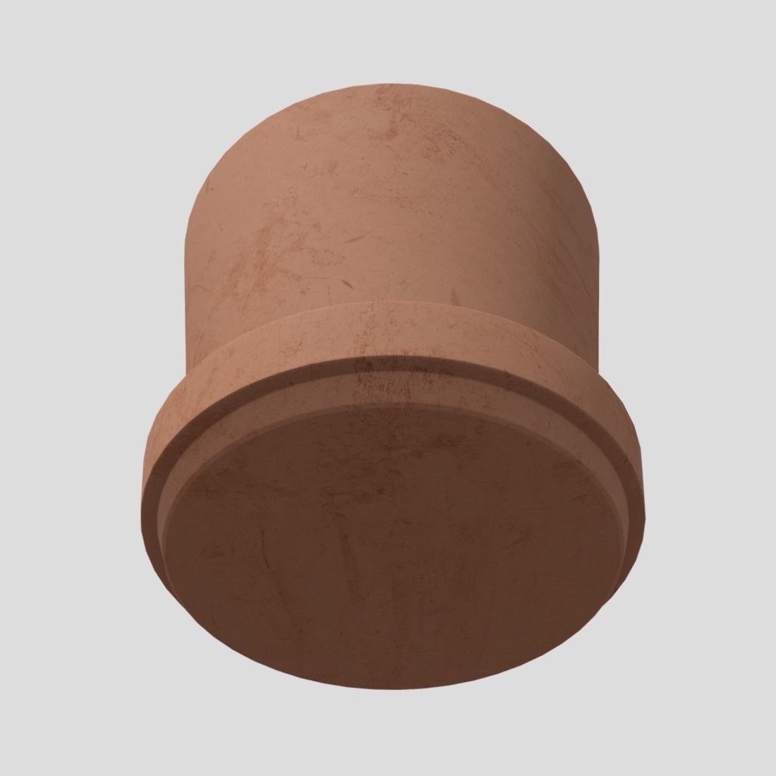 Plant Pot 2 Low-poly 3D model_10