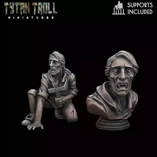 Curse of Strahd - Doru Mini Bust Combo - Pre-Supported 3D print model