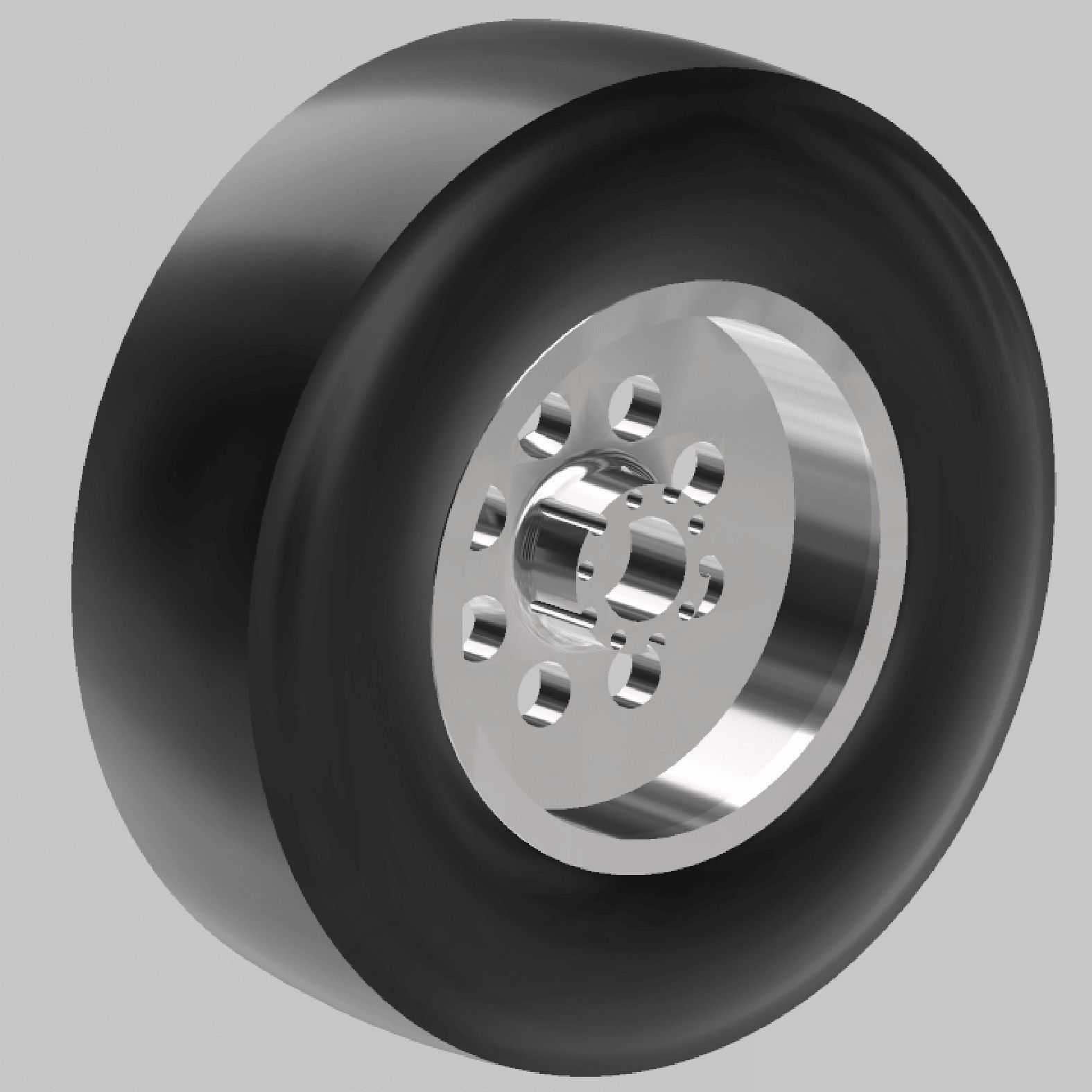 WELD DRAGLITE WHEEL AND HOOSIER SLICK TIRE FOR SCALE AUTOS 3D print model_4